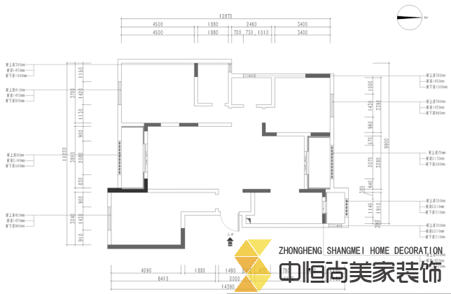 西安,西安家裝,西安家裝設計,西安小戶(hù)型設計公司,裝修案例龍湖花千樹(shù)效果圖