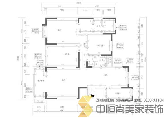 西安,西安家裝,西安家裝設計,西安小戶(hù)型設計公司,裝修案例金輝世界城效果圖