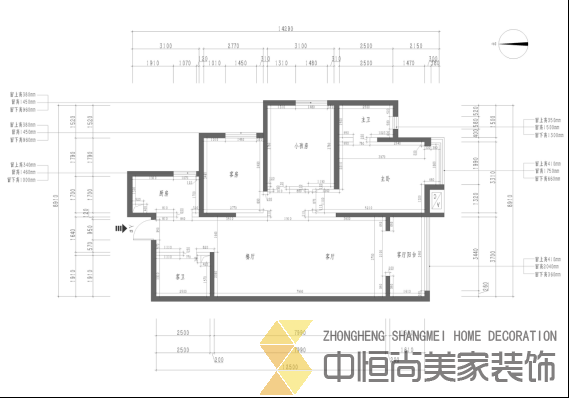 西安,西安家裝,西安家裝設計,西安小戶(hù)型設計公司,裝修案例西堪小區效果圖